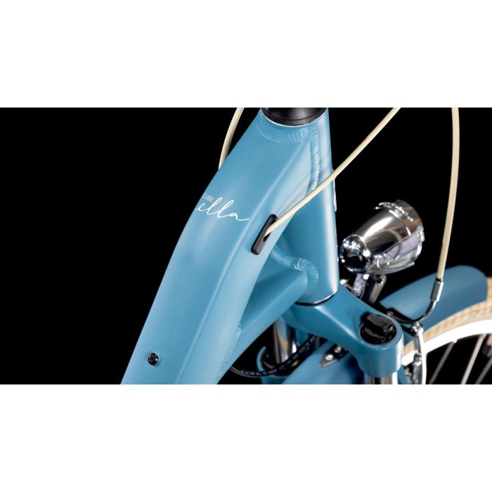 decathlon fahrrad probefahrt E-Hoptown PLP_Feature-Battery:Bosch 750Wh Mountain Bike Ebike Cube Colour:Baby Blue